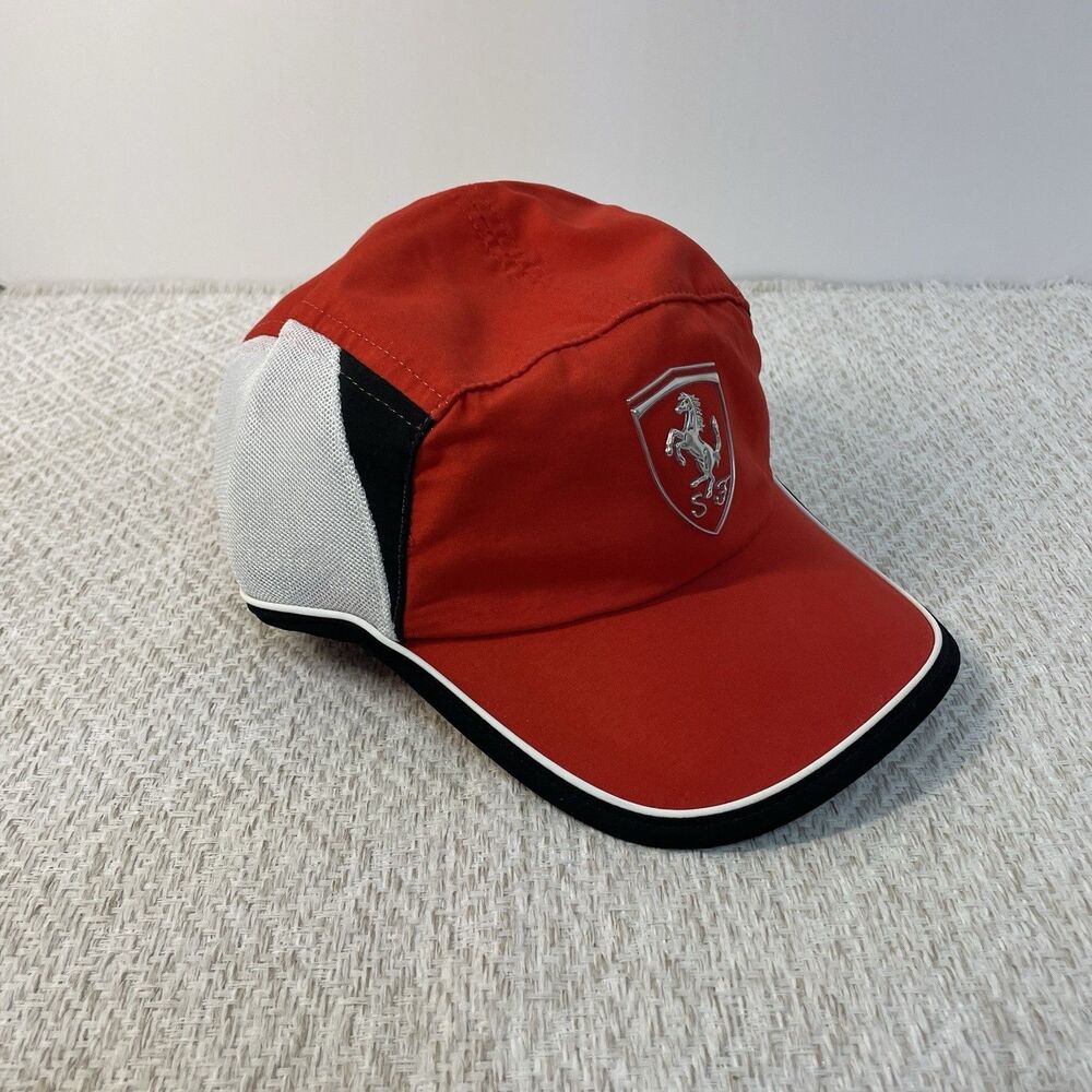 Ferrari Scuderia Mens Sport Spirit 5 Panel Baseball Cap NWT